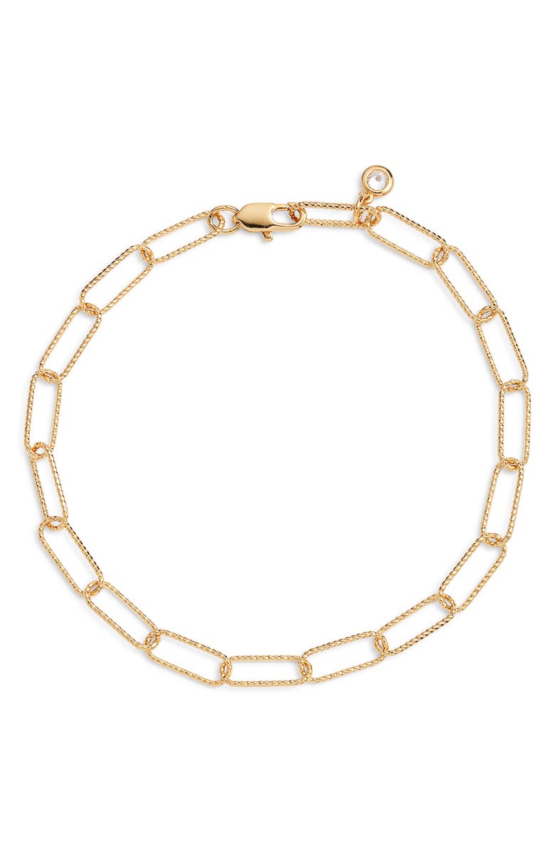 Nordstrom Demi Fine Paper Clip Bracelet, Main, color,