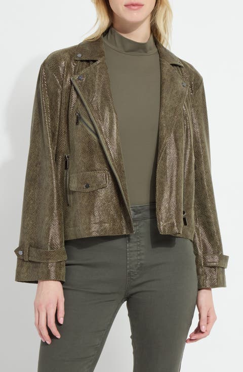 Emory Faux Leather Moto Jacket