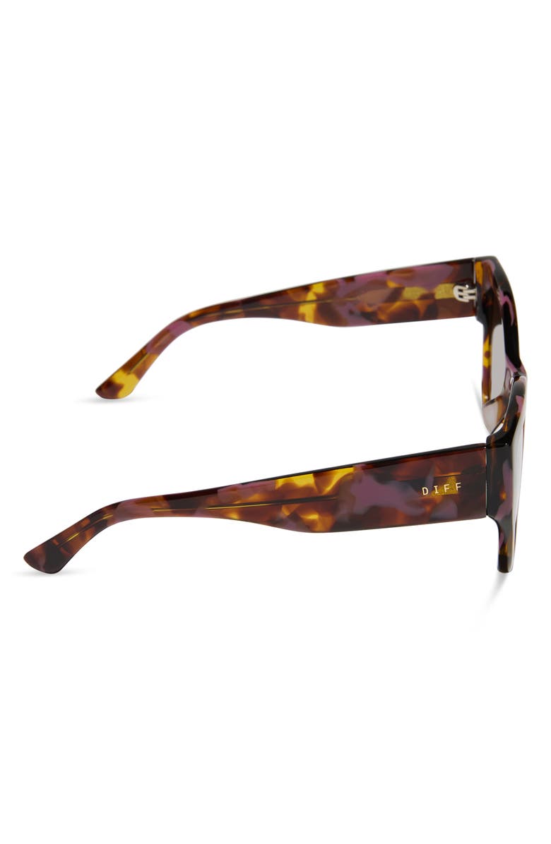 DIFF Vivienne 56mm Cat Eye Sunglasses, Alternate, color, Torino Tortoise