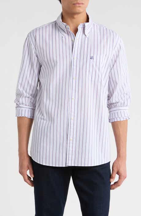 Brooks Brothers Sport Fit Stripe Cotton Button-Down Shirt
