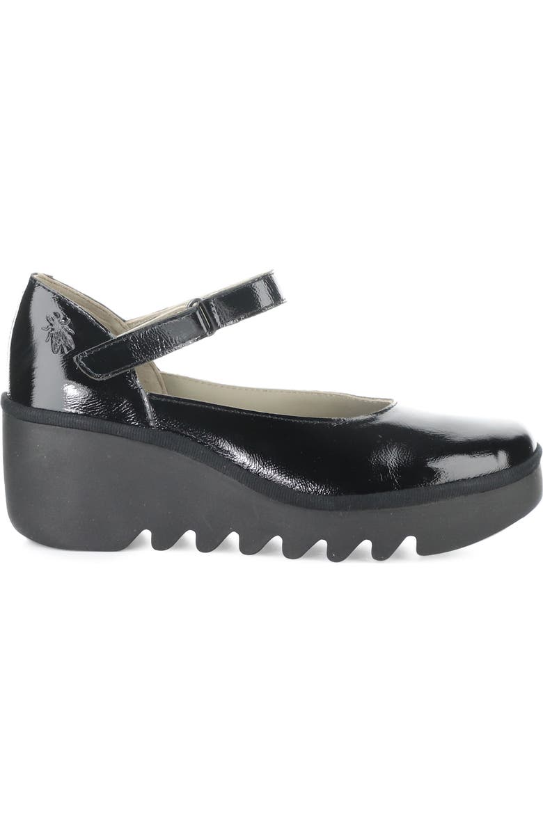 Fly London Bawo Platform Wedge Pump, Alternate, color, 010 Black Nappalak