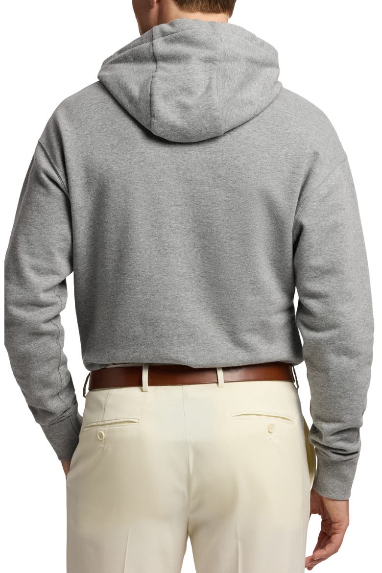 Felpa Bear Appliqué Cotton & Cashmere Hoodie, Alternate, color, CLASSIC LIGHT GREY MELANGE