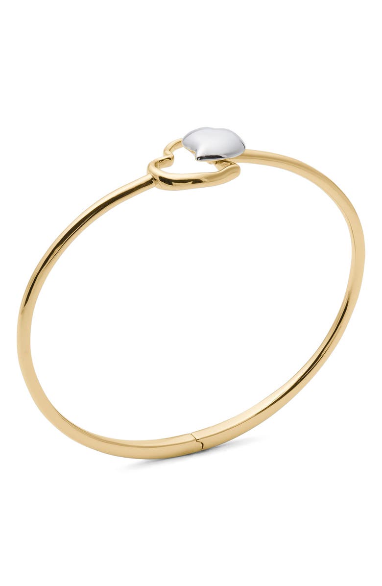 Kate Spade New York hearts bangle, Alternate, color, Gold/ Silver