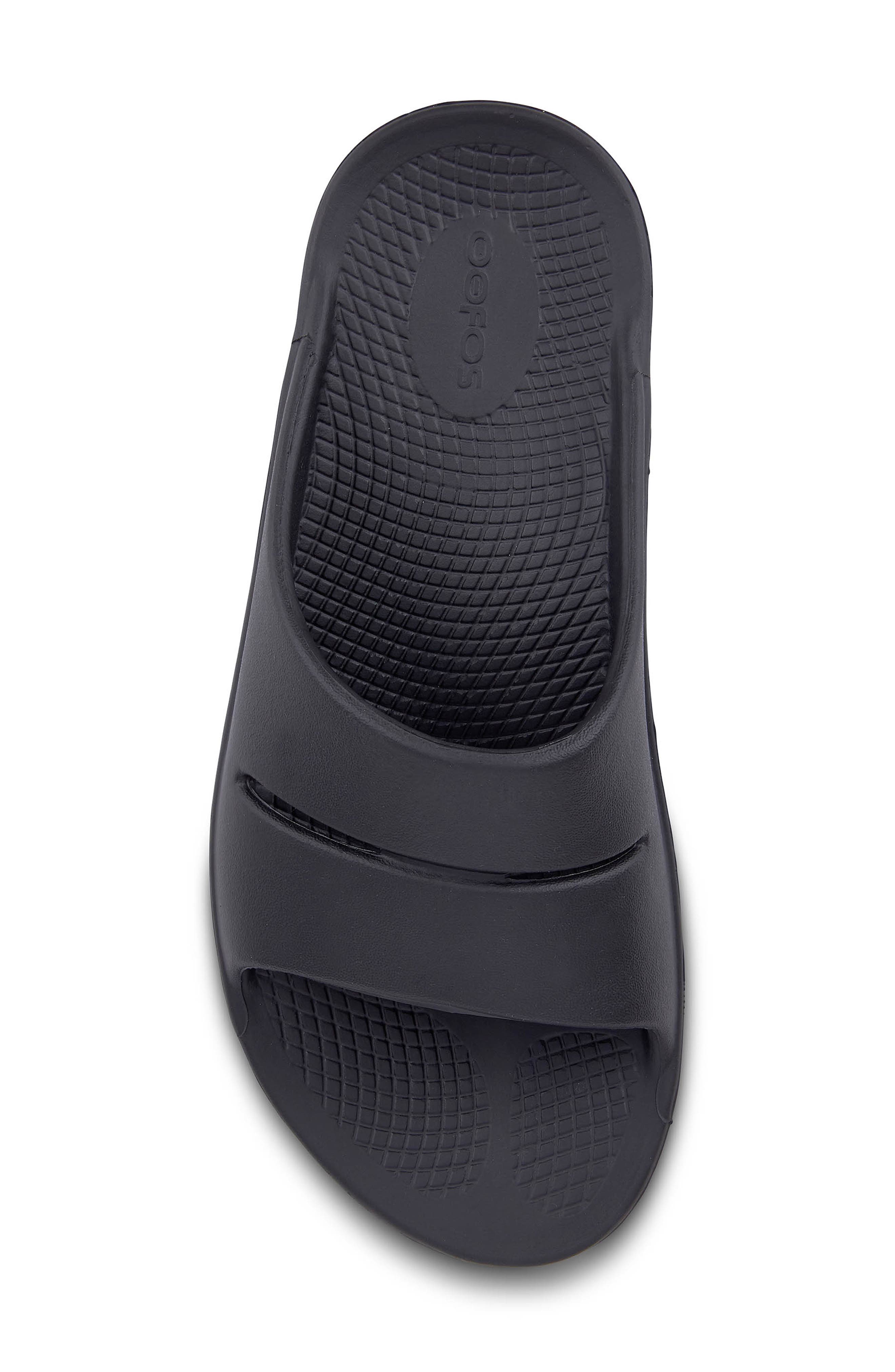 Oofos OOahh Slide Sandal, Alternate, color, Black