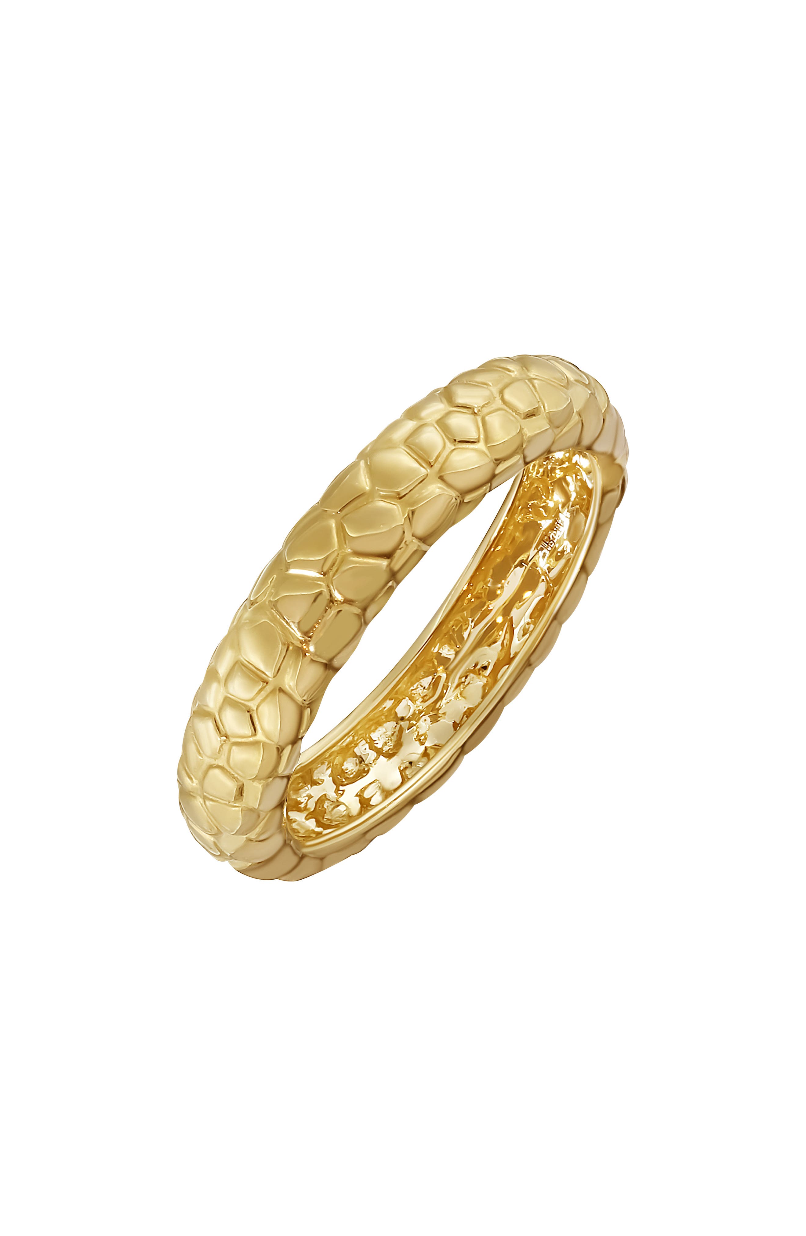 14K Yellow Gold Pebble Band Ring