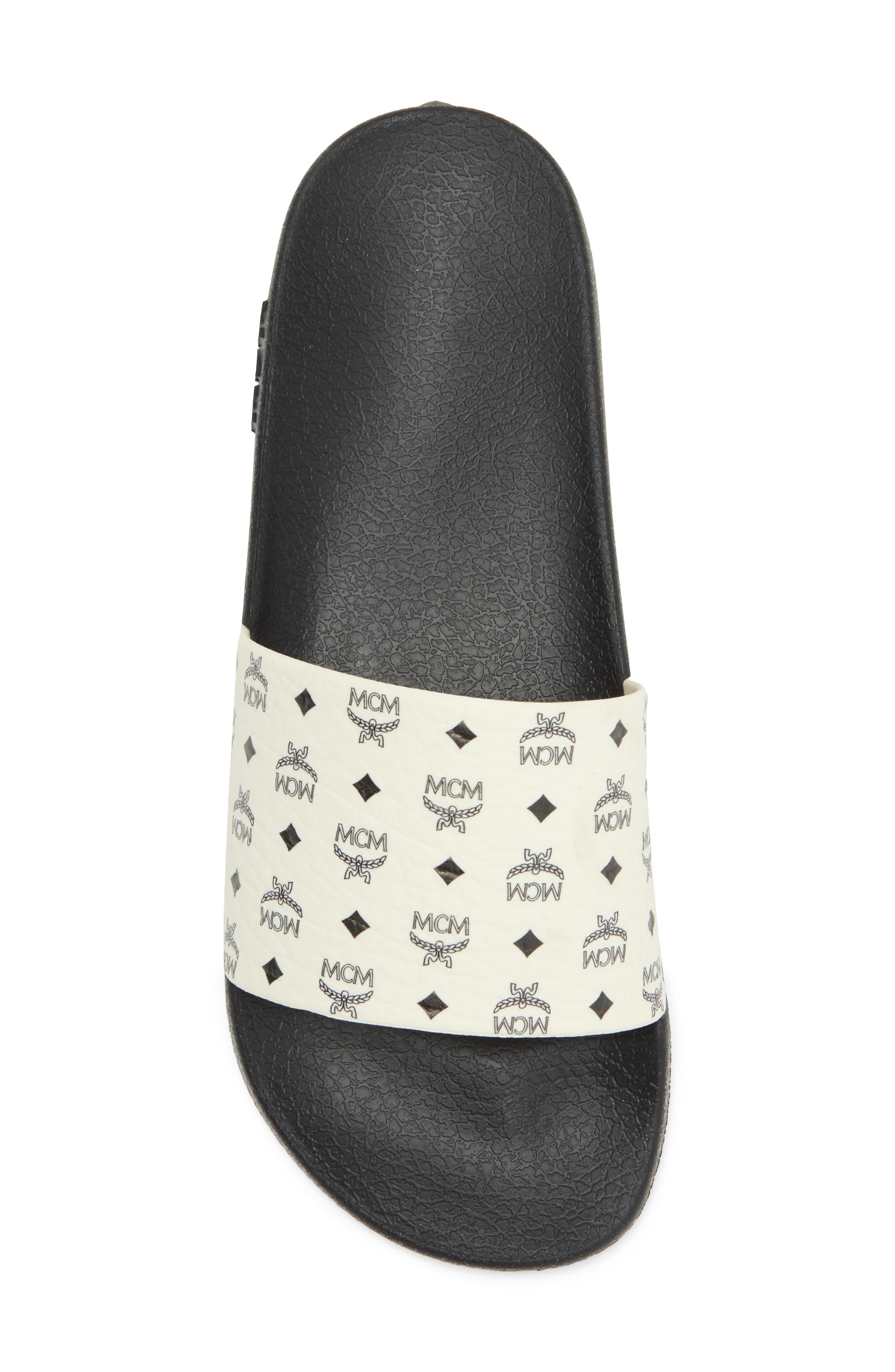 MCM Monogram Slide Sandal, Alternate, color, 