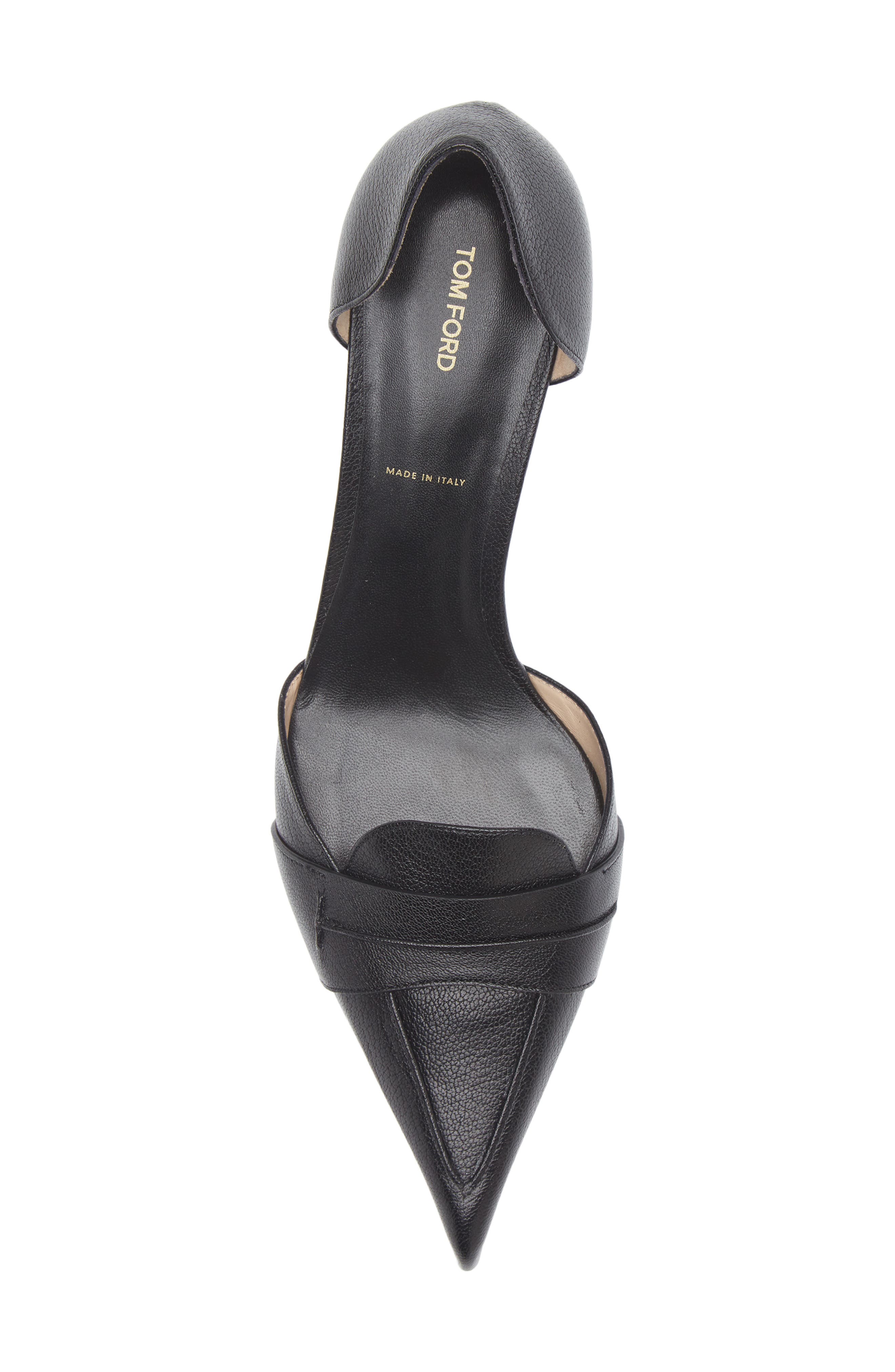 TOM FORD d'Orsay Loafer Pump, Alternate, color, Black