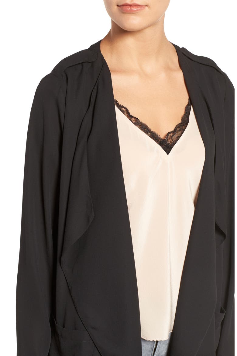 Slouchy Jacket, Alternate, color, BLACK