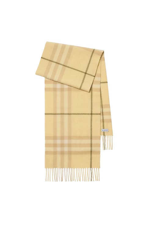 Check Cashmere Scarf