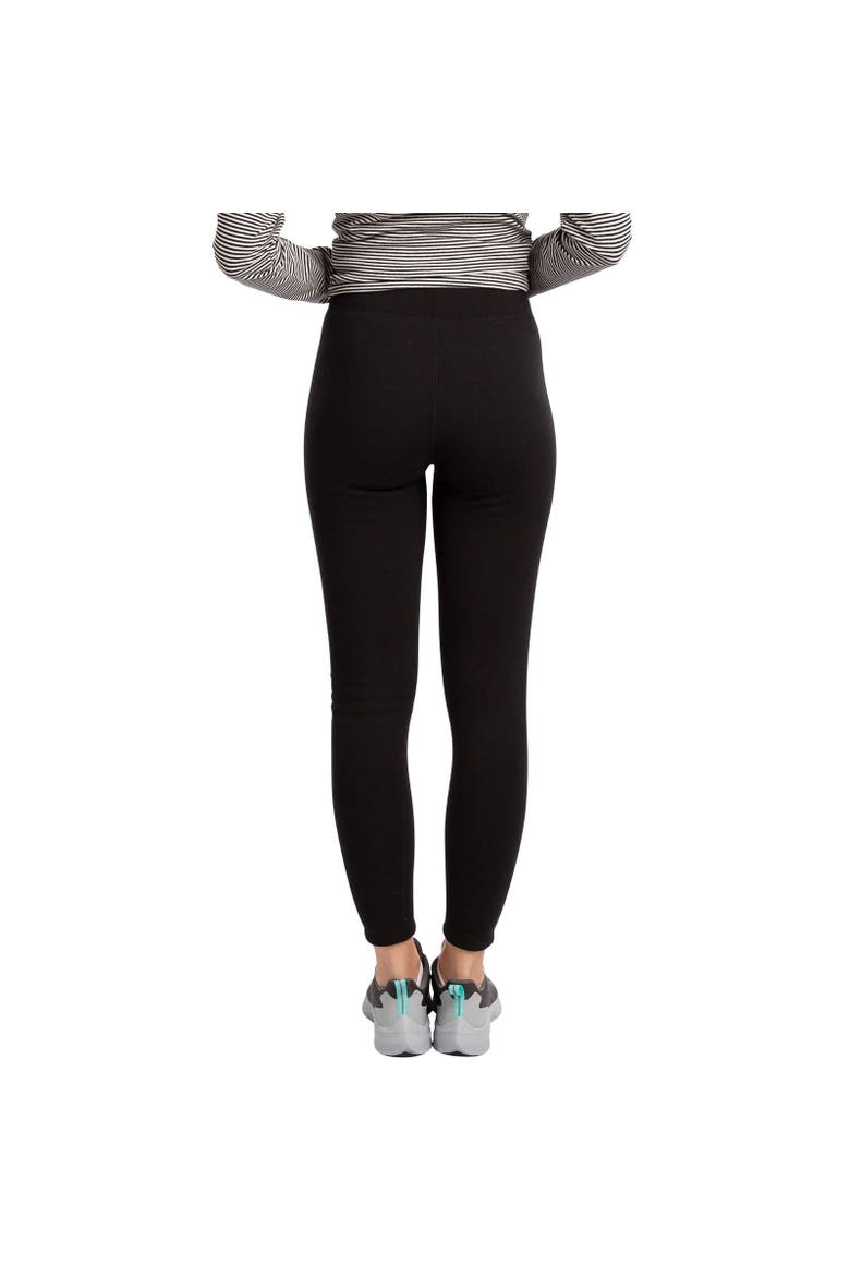 Fuzzy Fleece Leggings, Alternate, color, Black