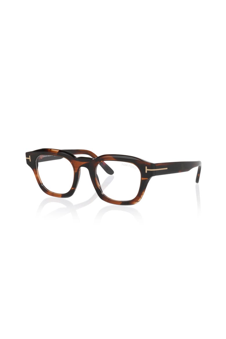 48mm Square optical glasses, Main, color, Tortoise