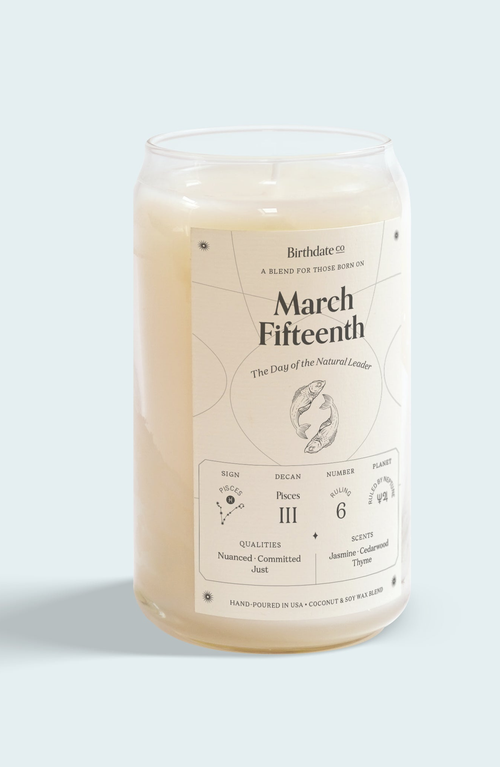 Birthdate Co. The March Birthday Candle In March 15th
