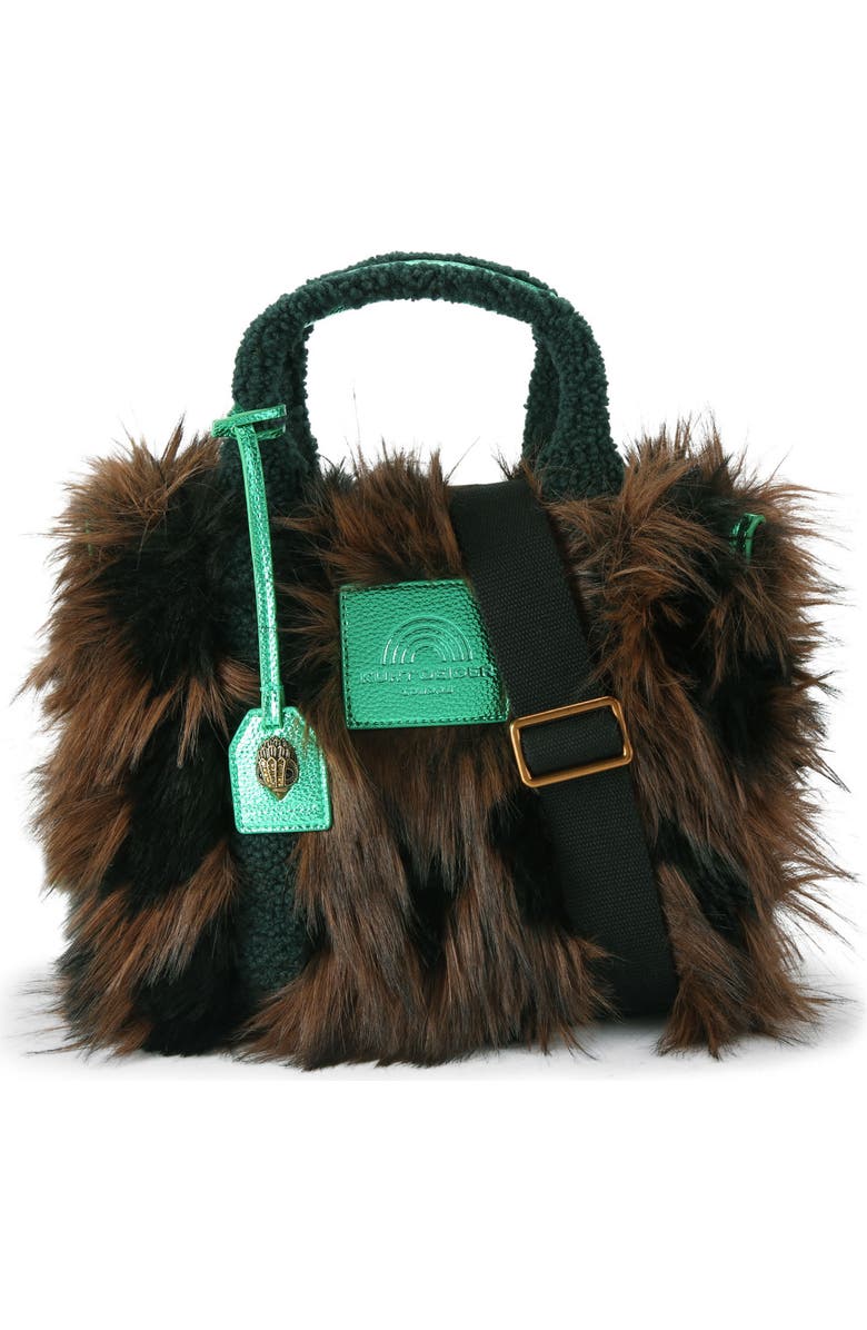 Kurt Geiger London Small Southbank Faux Fur Tote, Main, color,