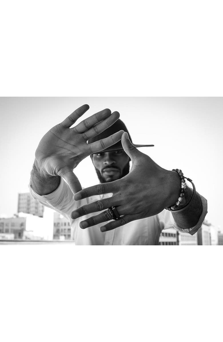 Room101 Square Ring, Alternate, color, Black