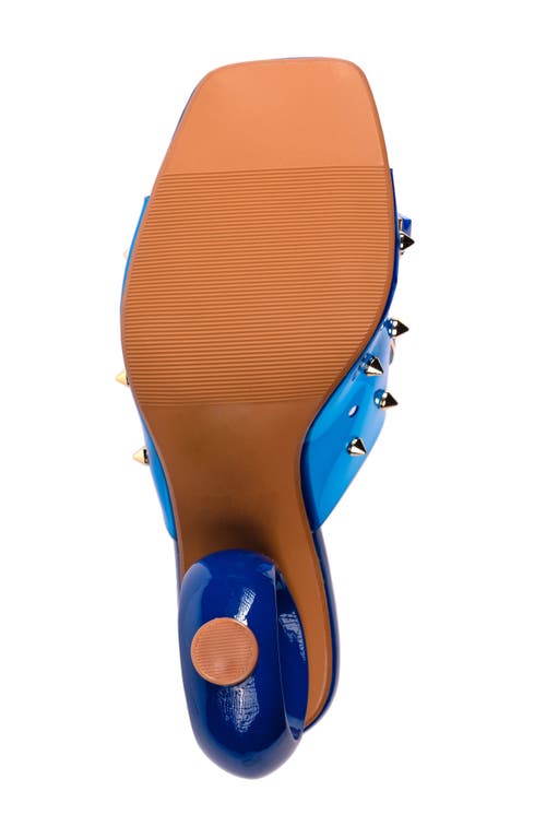 Ninety Union Vegas Studded Slide Sandal In Blue