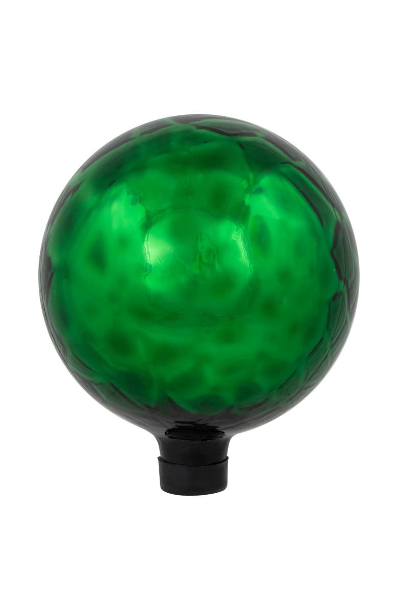 Northlight Smooth Turtle Shell Inspired Mirrored Outdoor Garden Gazing Ball - 10" - Green, Alternate, color, Green