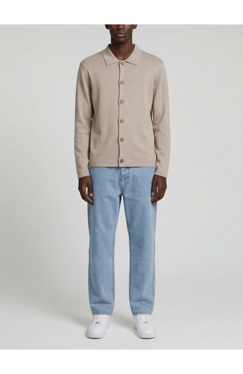 Walker & Hunt Milano Knit Button Front Cardigan, Alternate, color, Sand