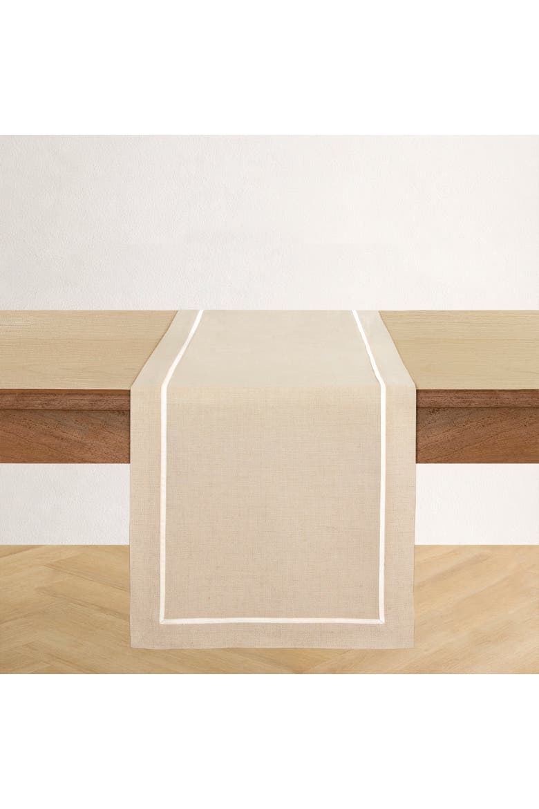 Linen Table Runner - Kensington, Alternate, color, Natural