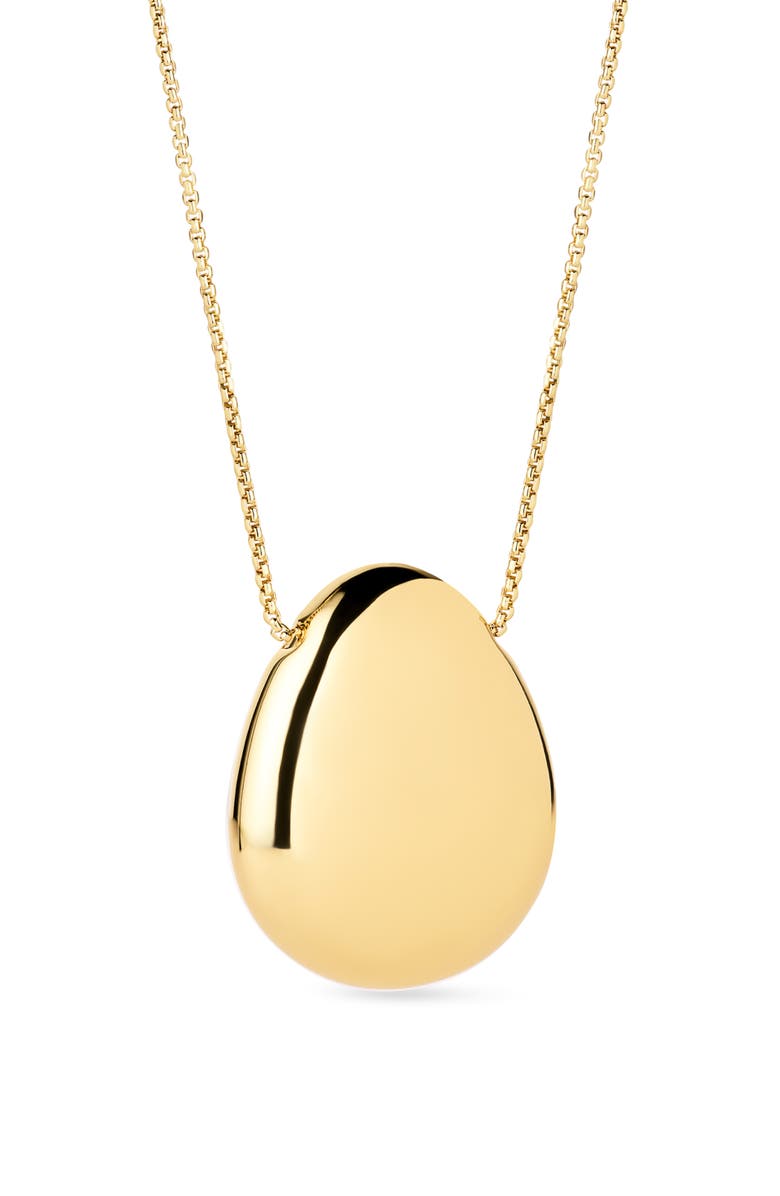 Ana Luisa Large Pebble Pendant Necklace, Main, color, Gold
