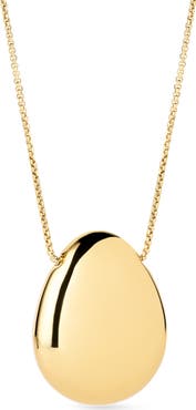 Ana Luisa Large Pebble Pendant Necklace