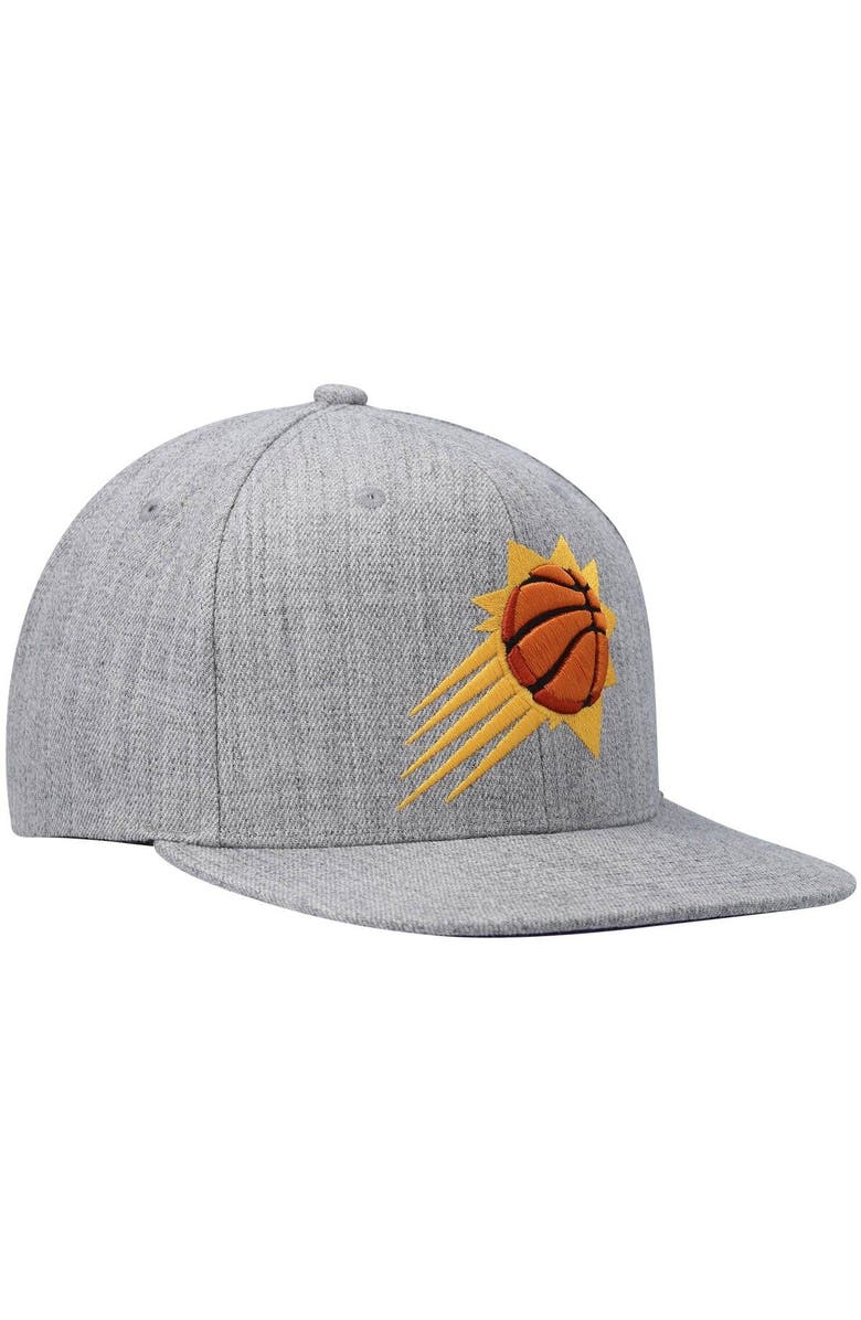 Mitchell & Ness Men's Mitchell & Ness Heathered Gray Phoenix Suns 2.0 Snapback Hat, Alternate, color, Heather Gray