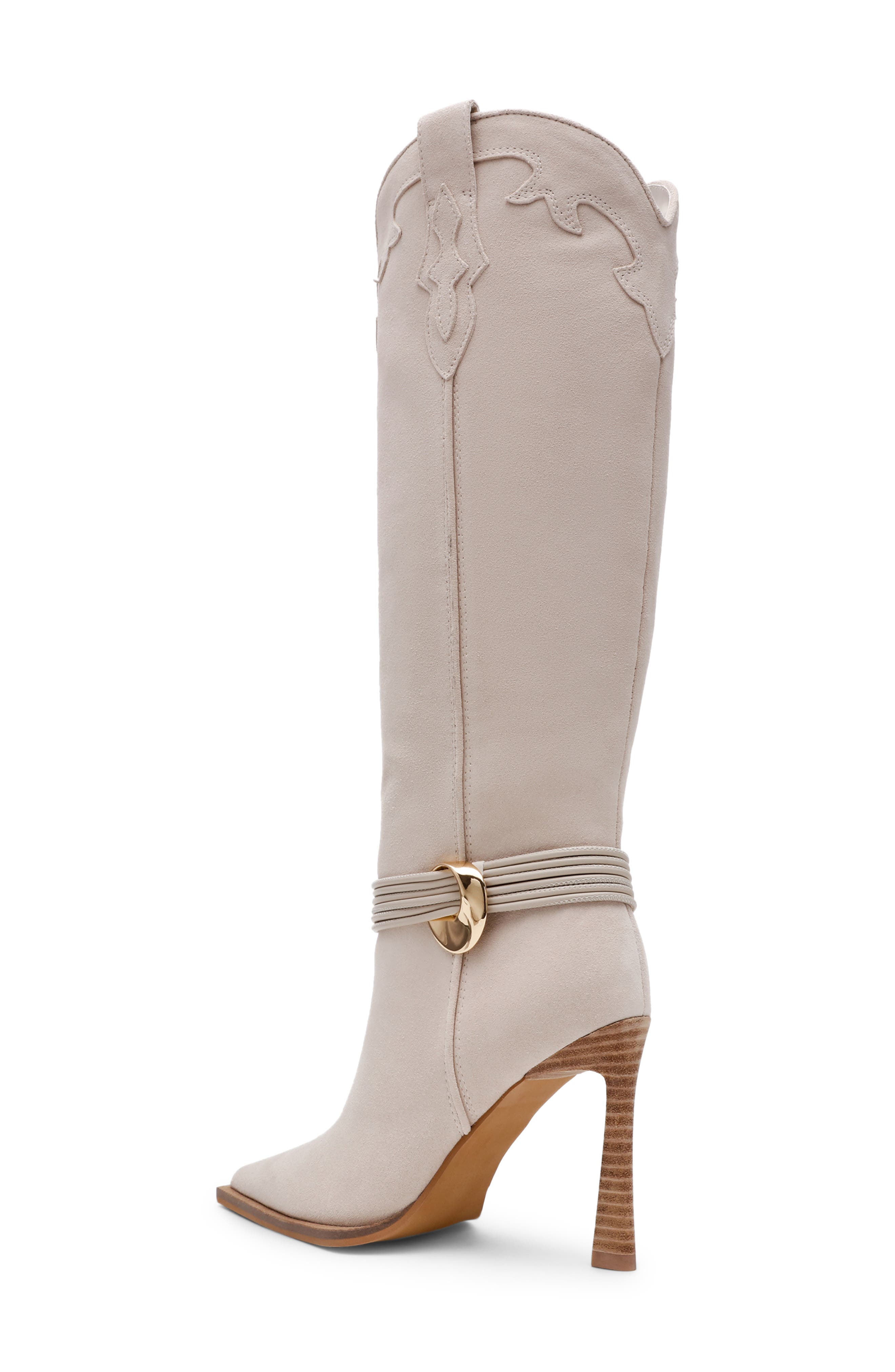 Steve Madden Kyndall Tall Boot, Alternate, color, Bone Suede