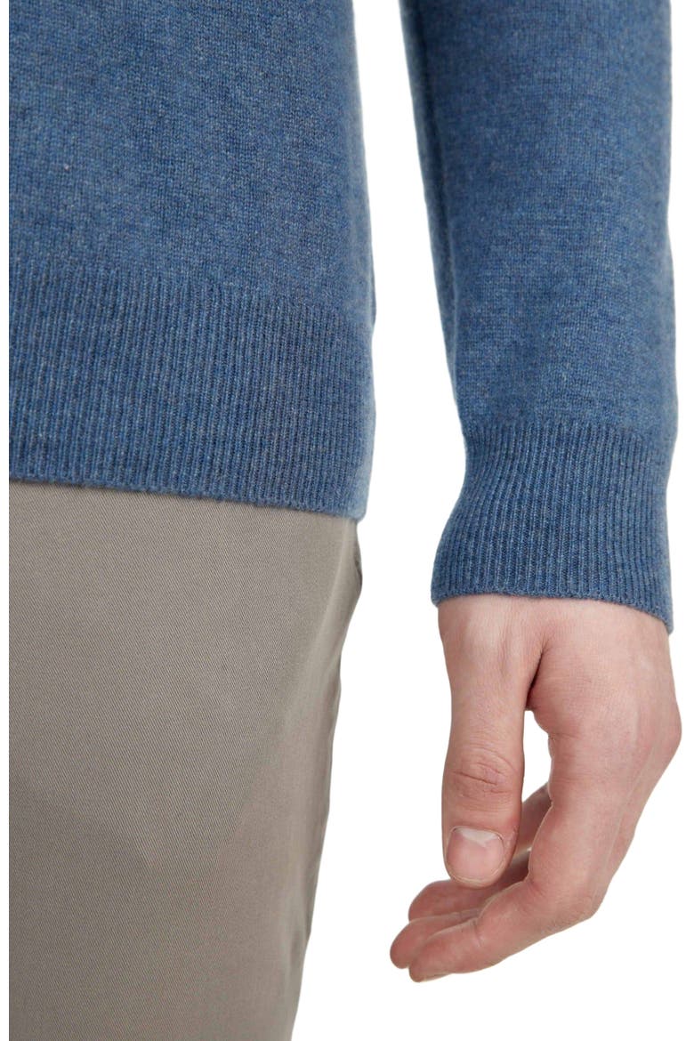 Essential Cashmere Turtle Neck Sweater, Alternate, color, bijou blue