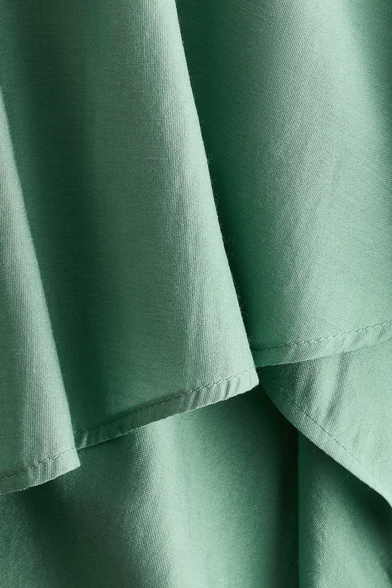 Flounced One-shoulder Dress, Alternate, color, Dusty green