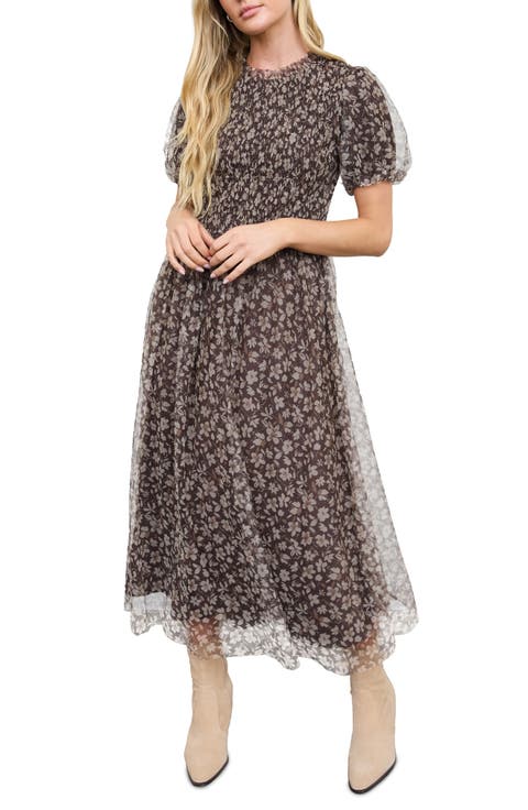 Floral Smocked Maxi Dress