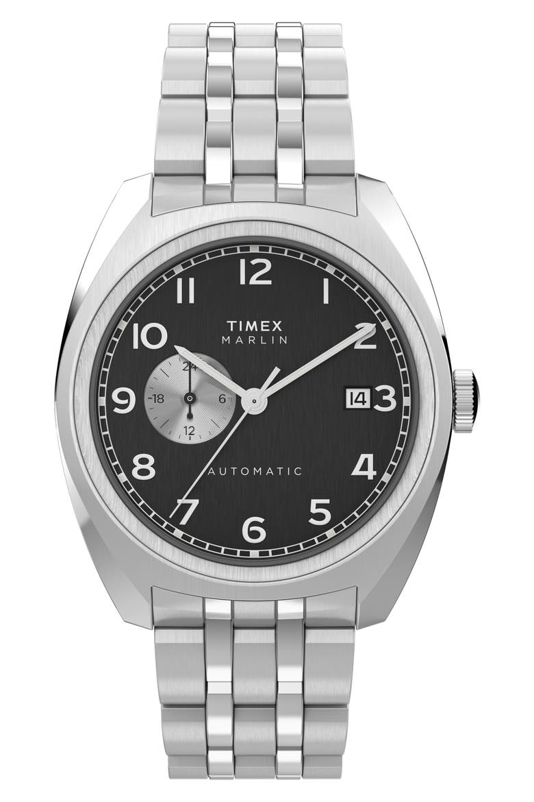 Marlin Mod Retro Automatic Bracelet Watch, 39mm, Main, color, STAINLESS STEEL