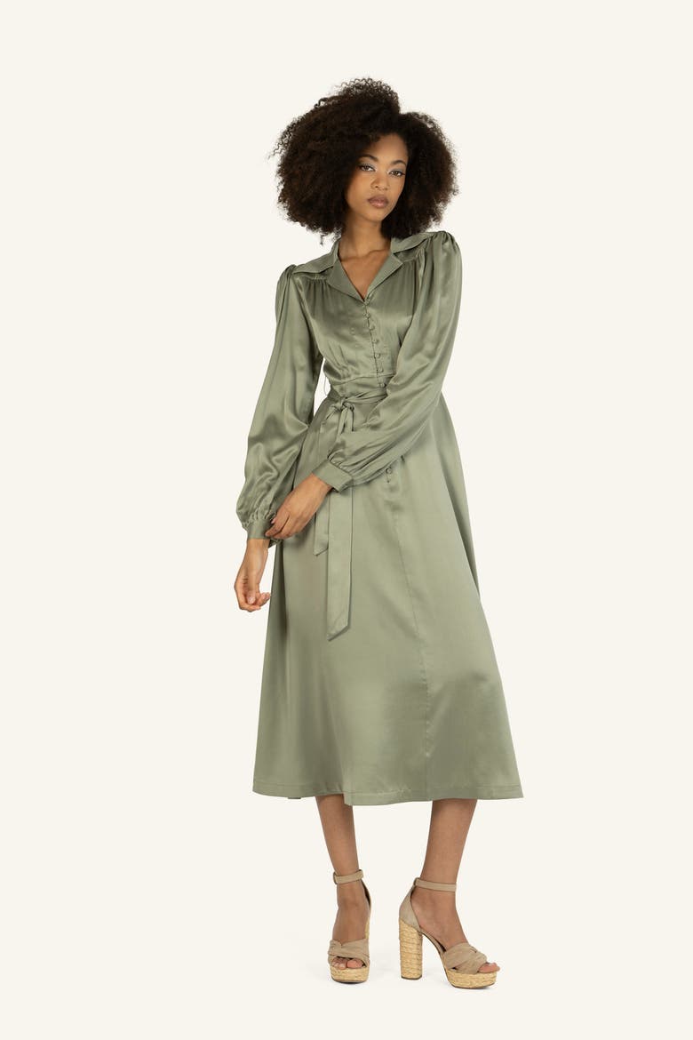 Polly Dress, Alternate, color, Lauren Green