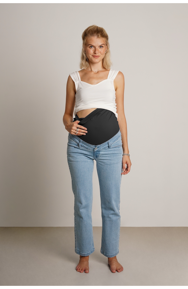 Nom Maternity Hailey Straight Leg Maternity Jeans, Alternate, color, Light Wash