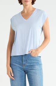 Nordstrom V-Neck Pima Cotton T-Shirt