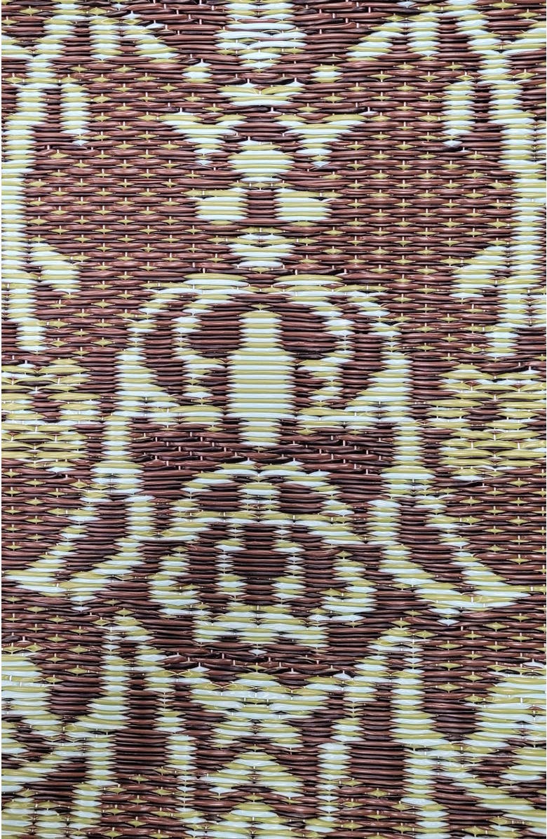 Mad Mats Garland Teal & Brown Outdoor Mat, Alternate, color, Teal And Brown