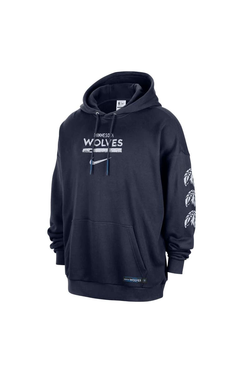 Nike Men's Nike Navy Minnesota Timberwolves Courtside Club Premium Hoodie, Alternate, color, Navy