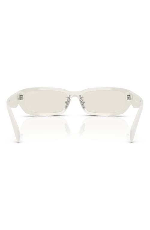 Prada 55mm Rectangular Sunglasses In Dust