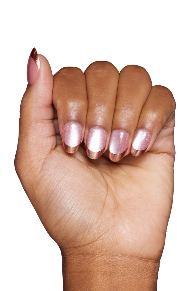GLAMNETIC Short Oval Press-On Nails, Alternate, color, Caramel Apple