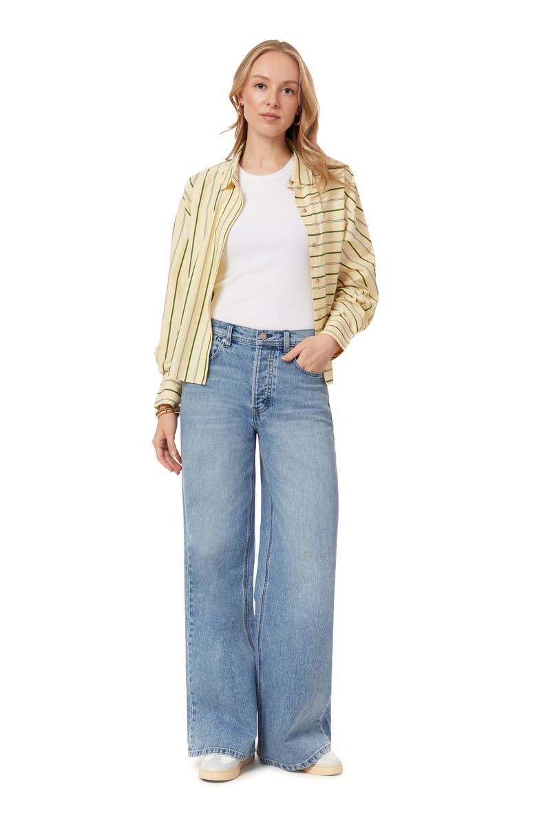 Scotch & Soda The Wave High Waist Wide Leg Jeans, Alternate, color, Williamsburg