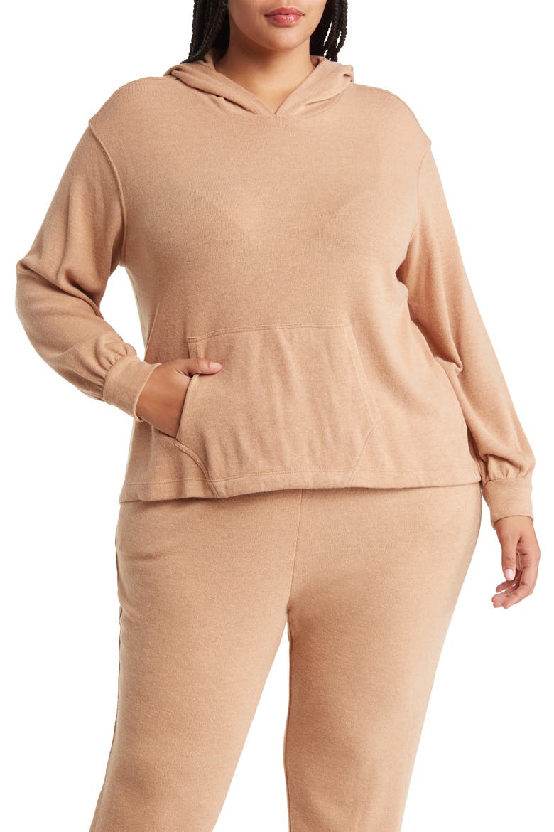Kangaroo Pocket Hoodie, Main, color, WILD OAK