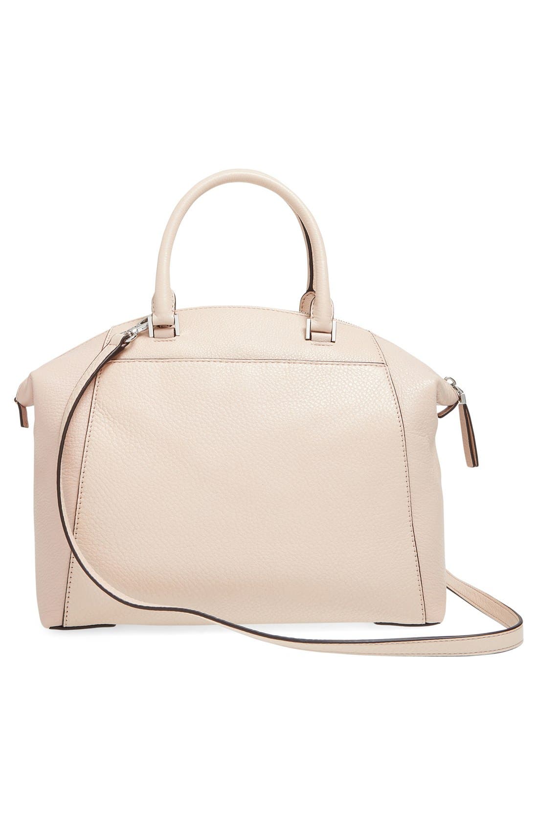 'Large Riley' Satchel, Alternate, color, BALLET/ SILVER