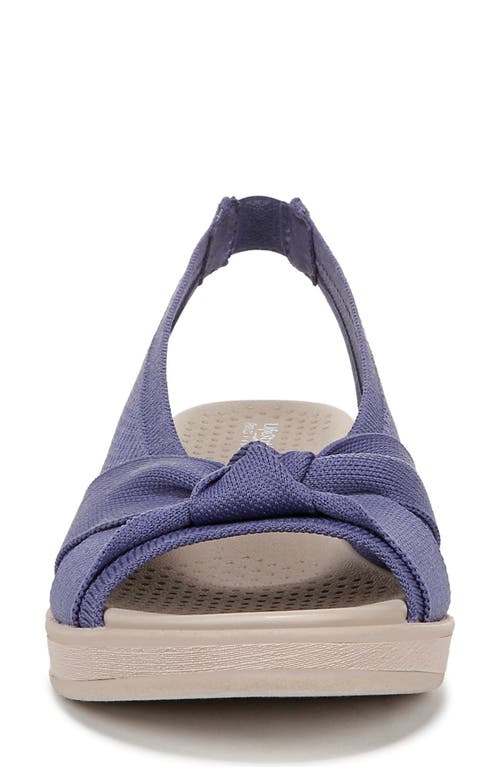 Bzees Bell Slingback Wedge Sandal In Blue Knit