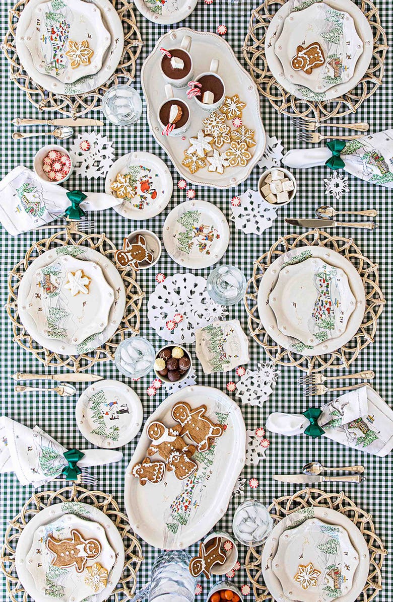 Juliska North Pole Hostess Tray, Alternate, color, Whitewash/Multi