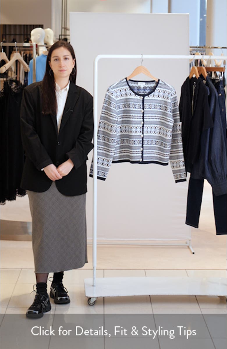 Fair Isle Stripe Cardigan, sales video thumbnail