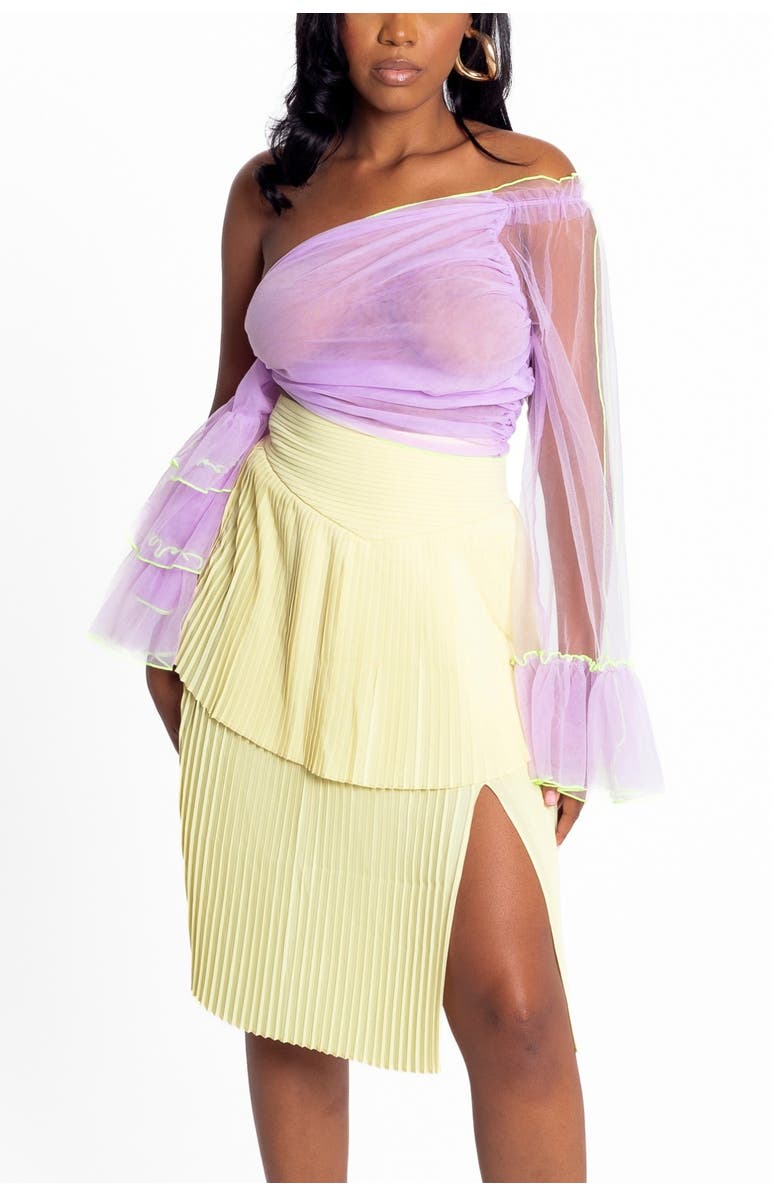 Bohn Jsell Palmalita One-Shoulder Crop, Main, color, Lavender