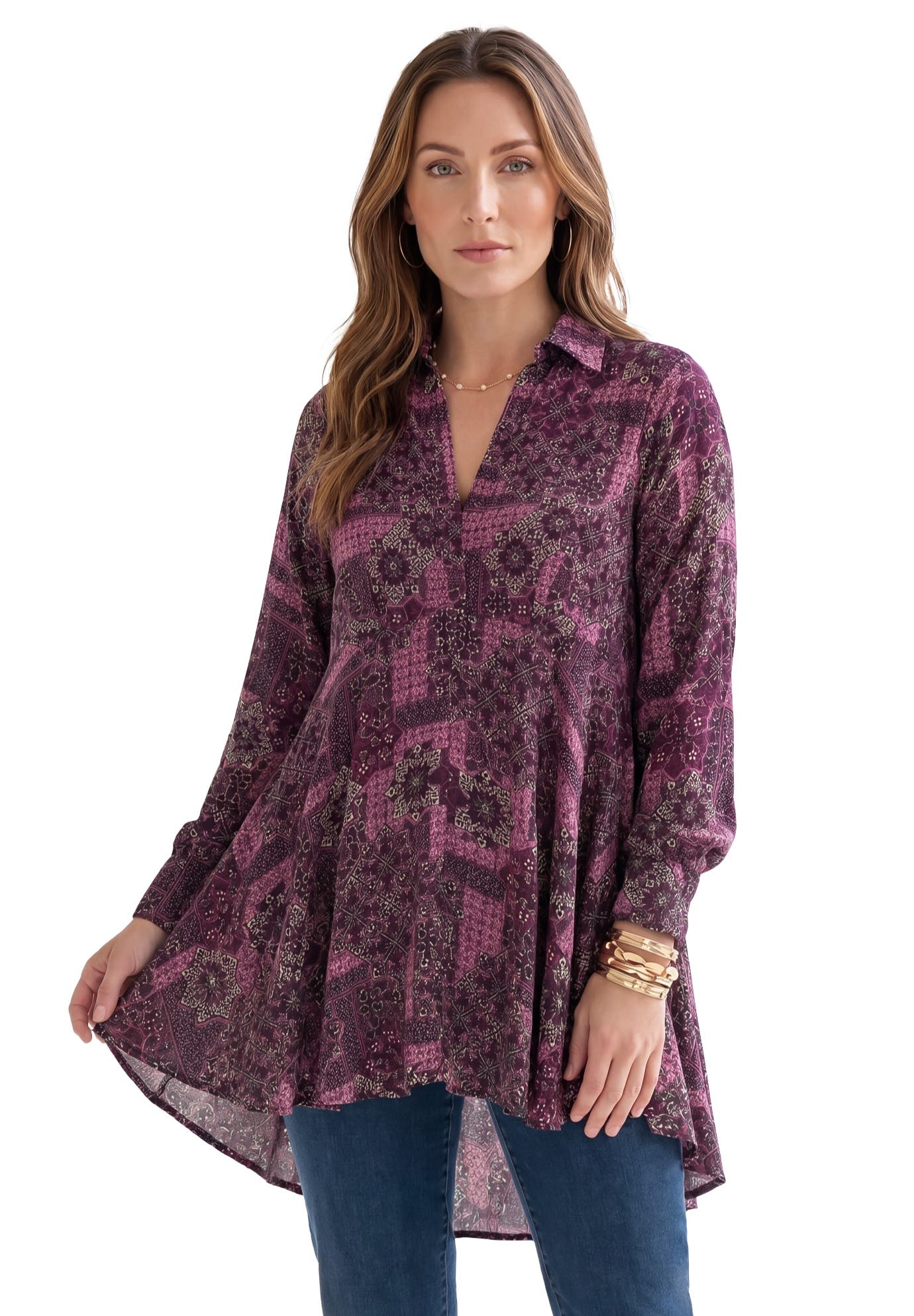 DARK BERRY FLORAL MOSAIC