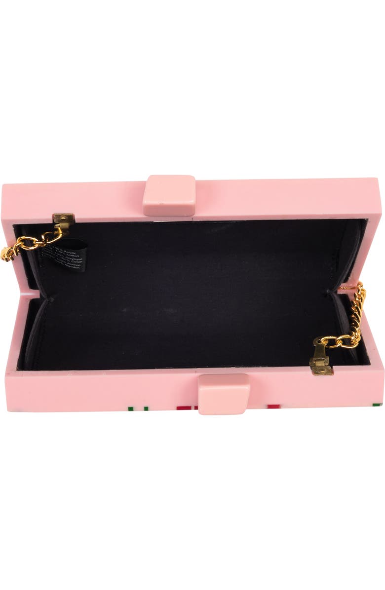 Lulu Strawberries Clutch, Alternate, color,