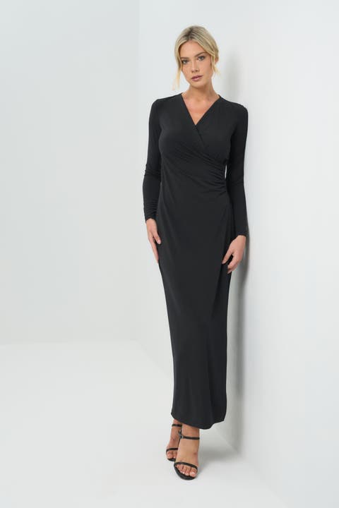Janie Wrap Maxi Dress