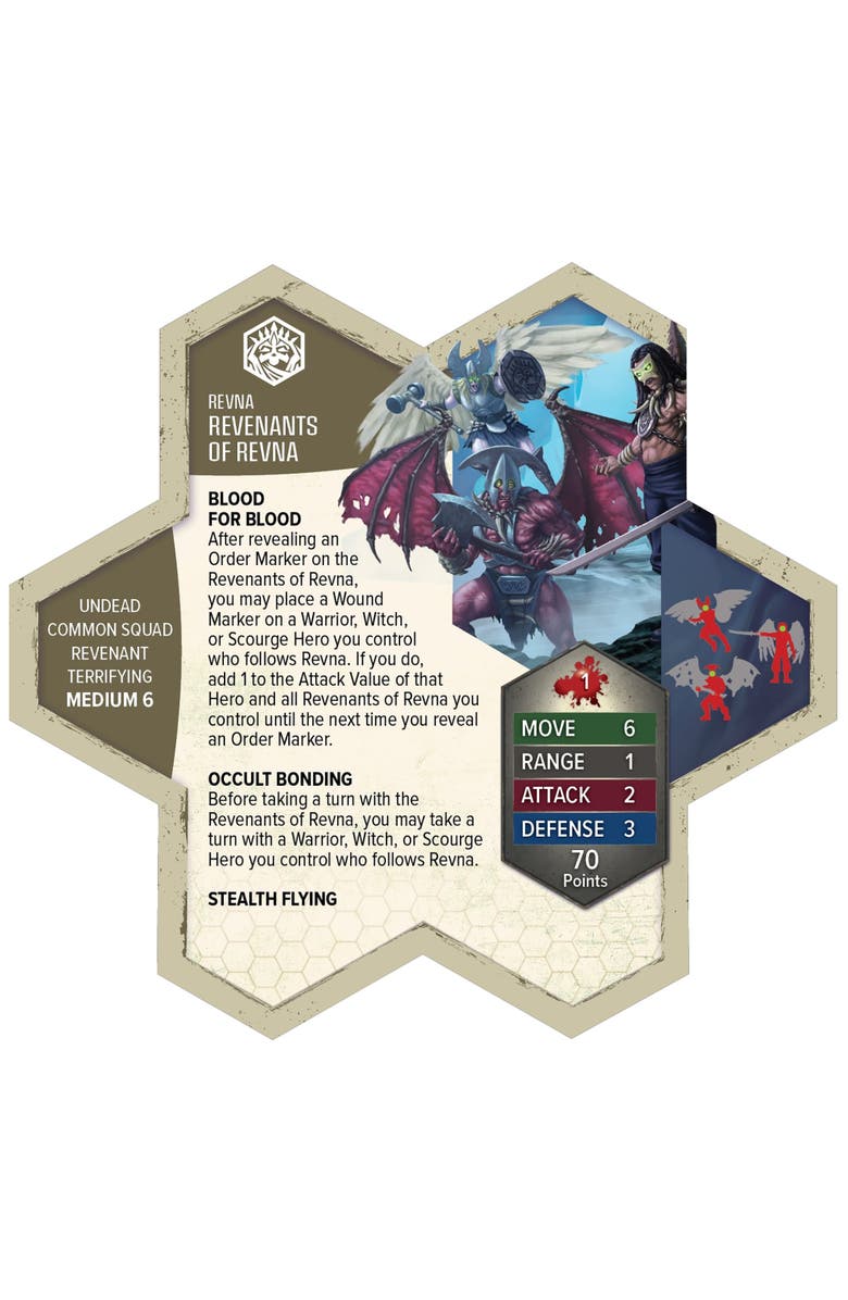 Renegade Game Studios Heroscape, Revenants of Revna & Nuckelavee Common Army Expansion, Alternate, color, Multicolored