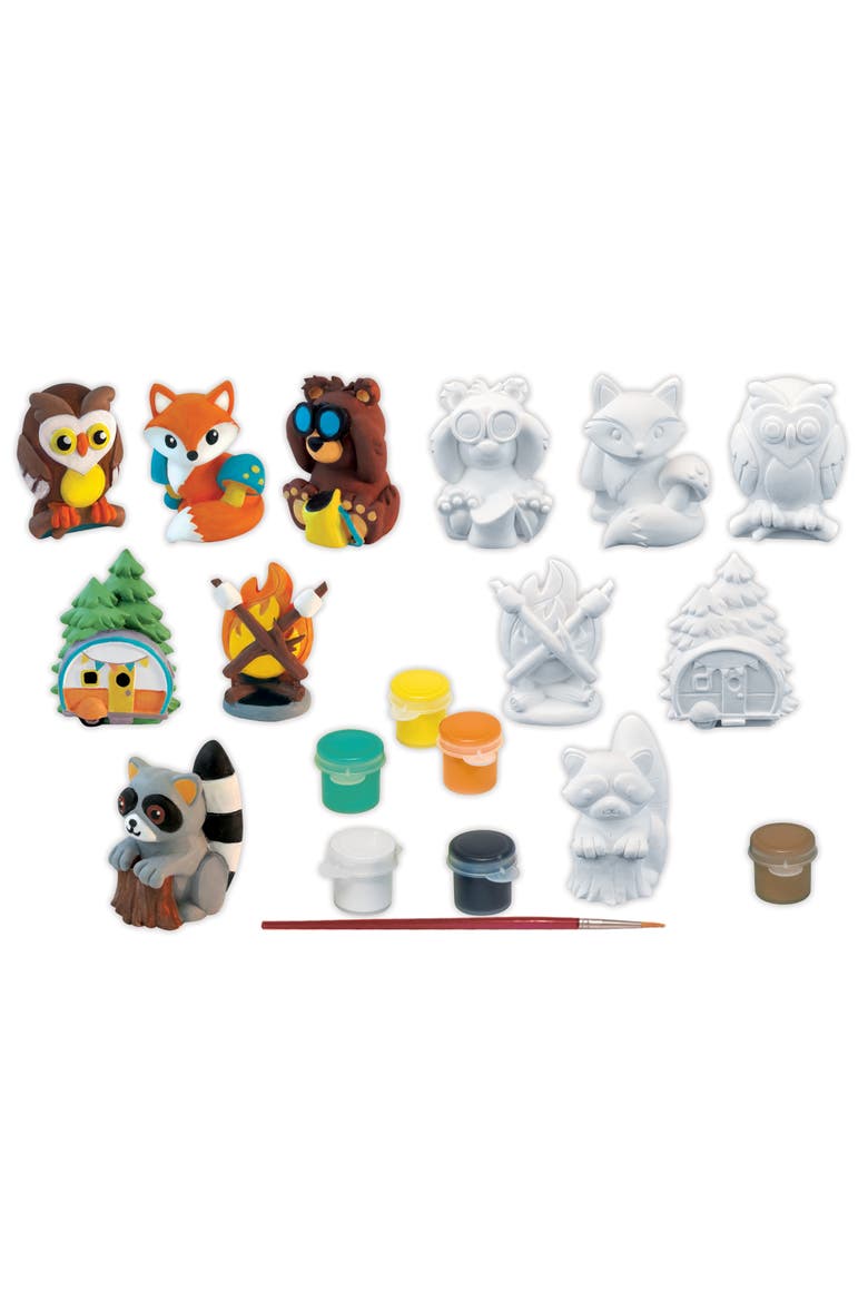 Woodland Explorers Plaster Paint Set, Alternate, color, Multicolor