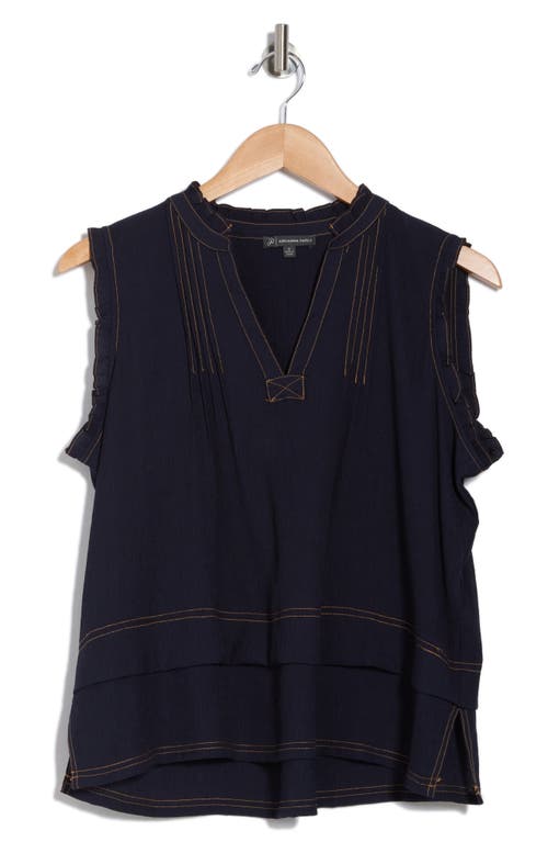 ADRIANNA PAPELL ADRIANNA PAPELL STITCHED TIERED TANK